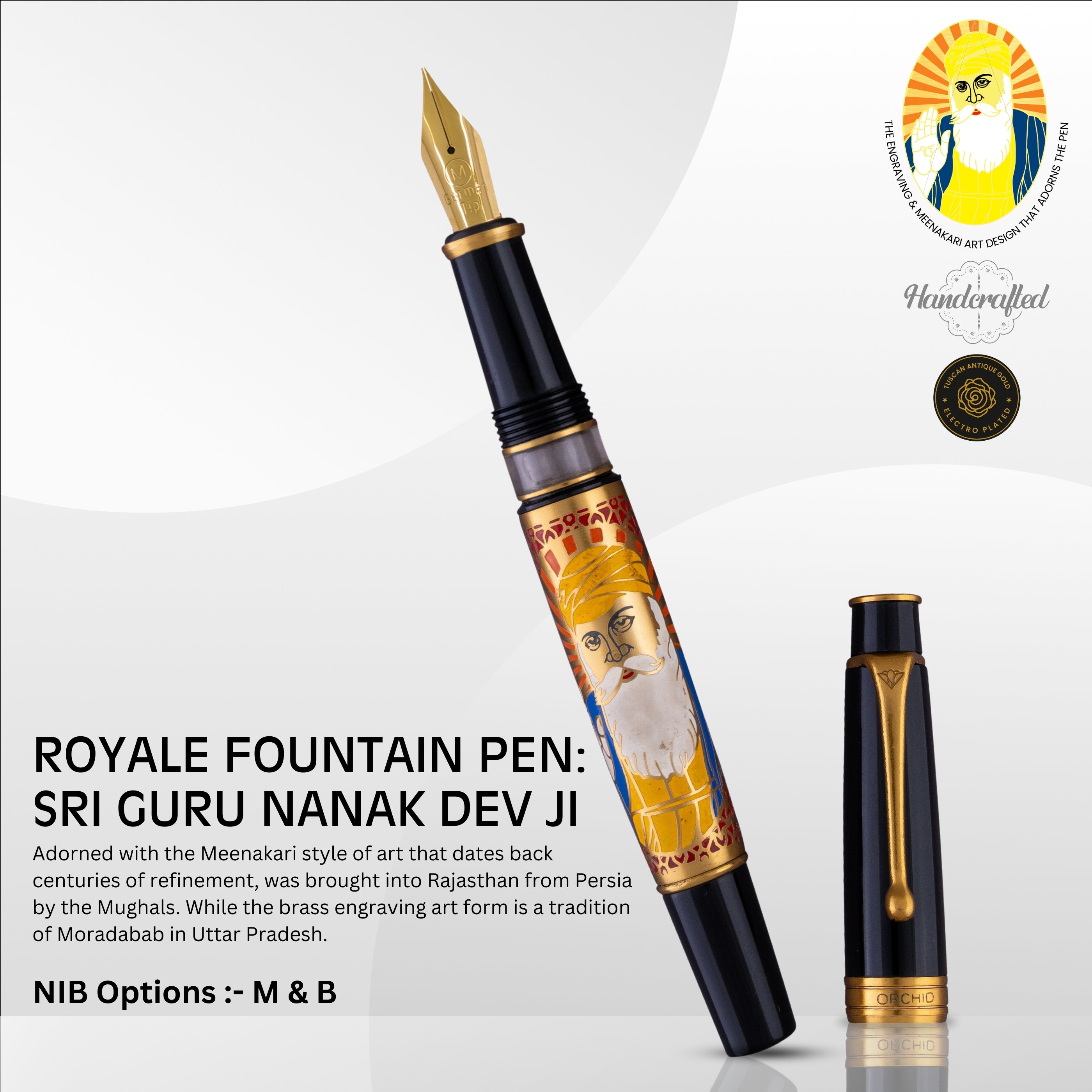 ROYALE FOUNTAIN PEN - SRI GURU NANAK DEV JI