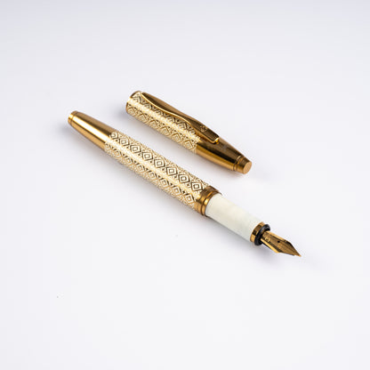 Effex Ivory Diamond Fountain Pen