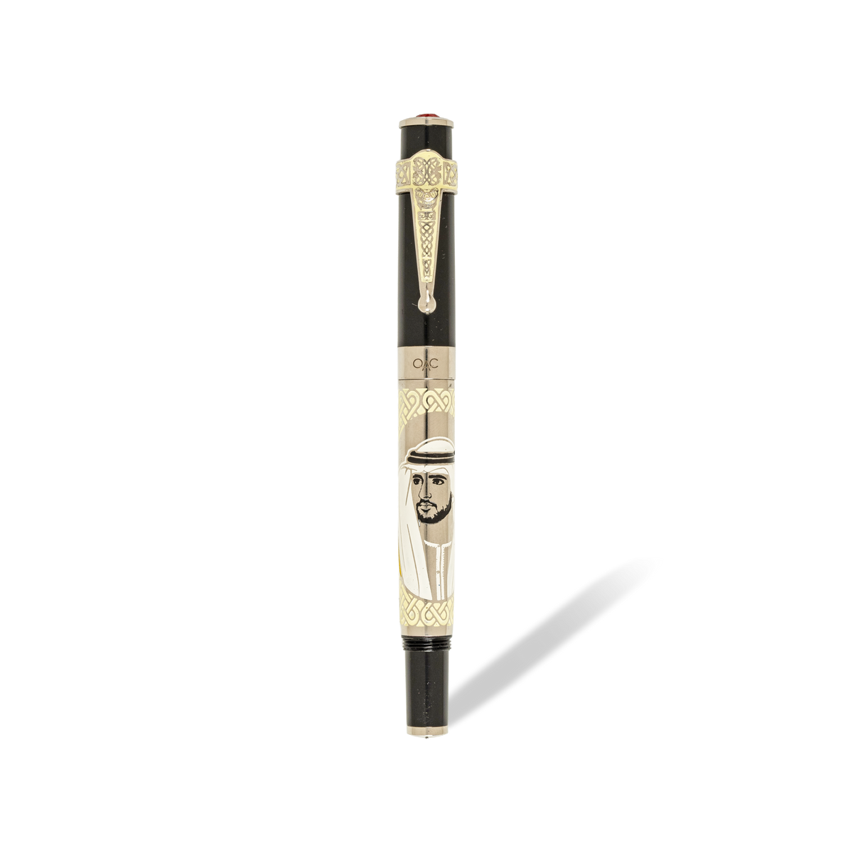 Imperial Sultan Hamdan Fountain Pen Black Platinum