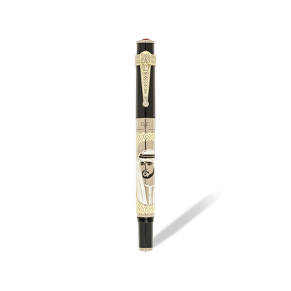Imperial Sultan Hamdan Fountain Pen Black Platinum