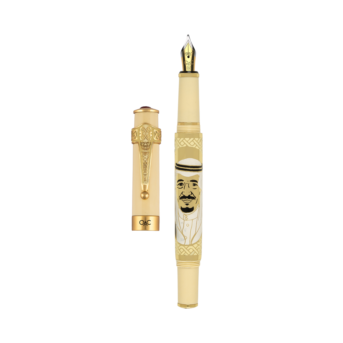 Imperial Sheikh Salman bin Abdulaziz Al Saud Fountain Pen Ivory