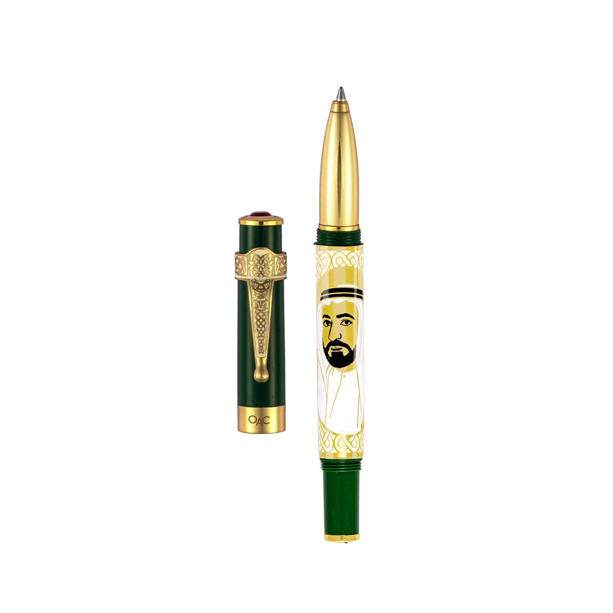 Imperial Sheikh Sultan bin Muhammad Al-Qasimi Roller Ball Pen Green
