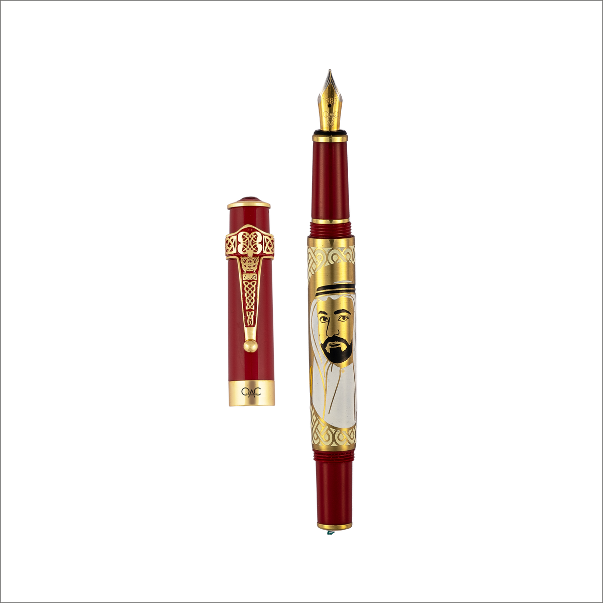 Imperial Sheikh Sultan bin Muhammad Al-Qasimi Fountain Pen Red