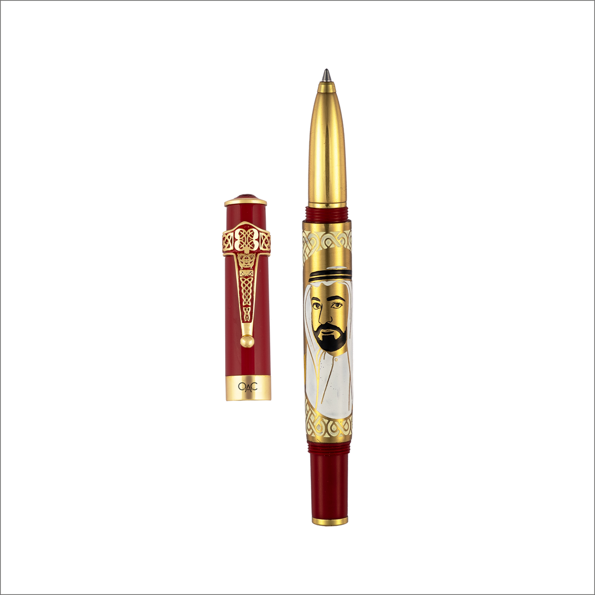 Imperial Sheikh Sultan bin Muhammad Al-Qasimi Roller Ball Pen Red
