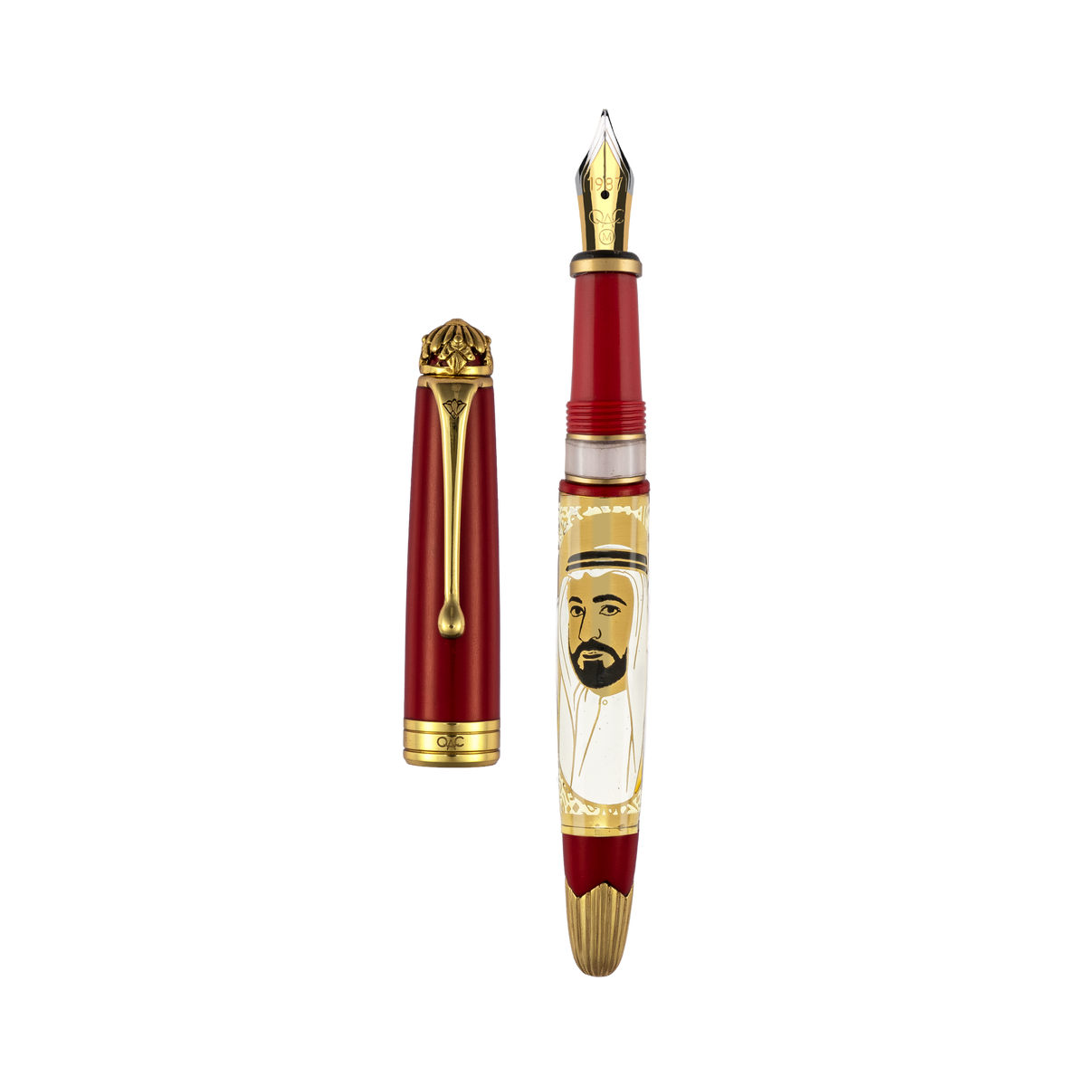 Noble Sheikh Sultan bin Muhammad Al-Qasimi Fountain Pen Red