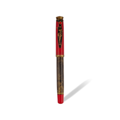 Drape  Saree Clip Roller ball pen Red