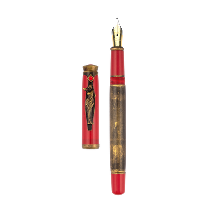 Drape  Saree Clip Fountain pen Red