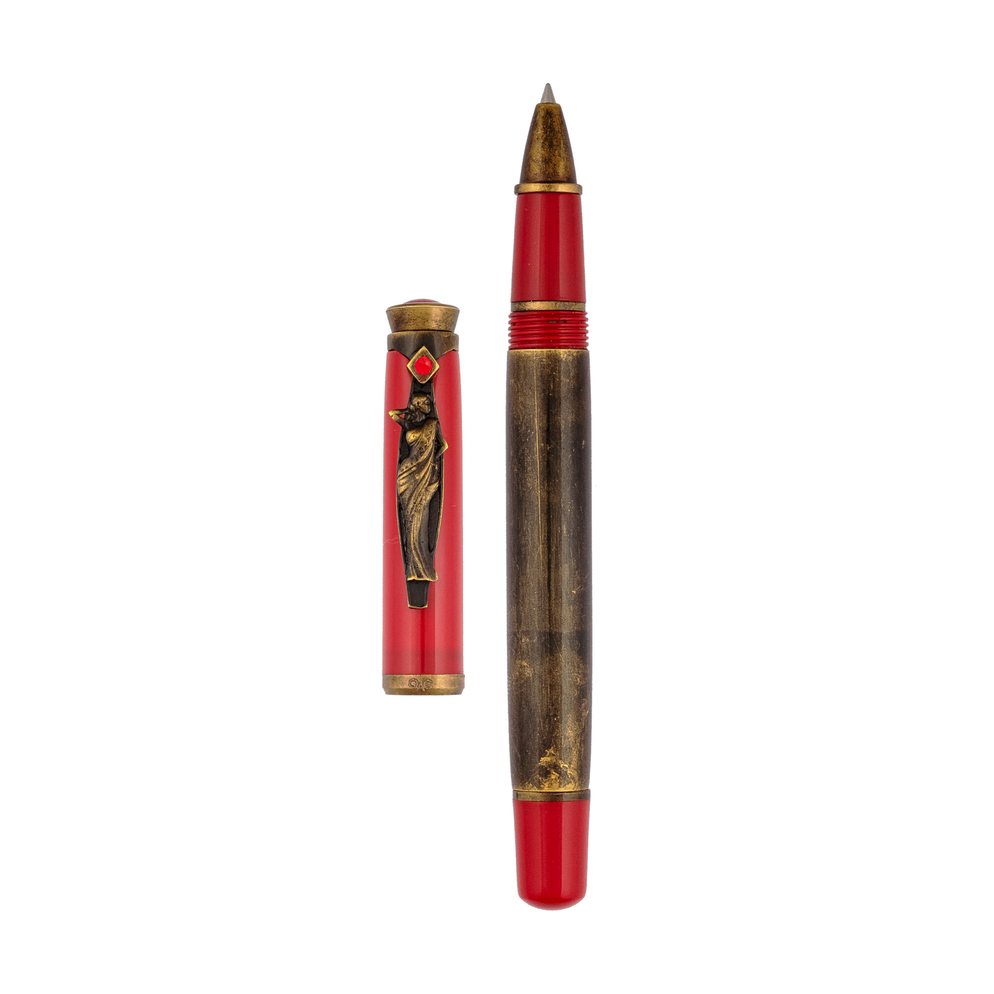 Drape  Saree Clip Roller ball pen Red