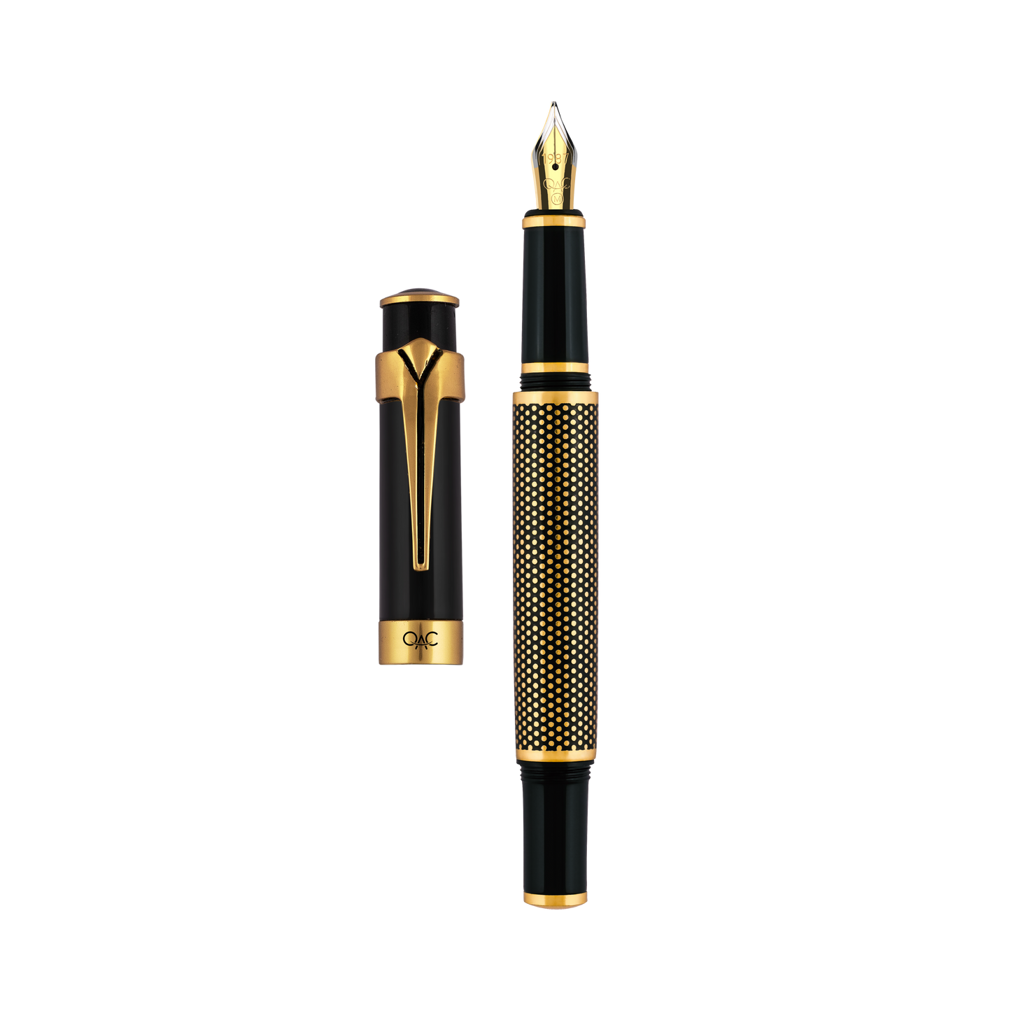 Valor Ebony Polka Dot Fountain Pen