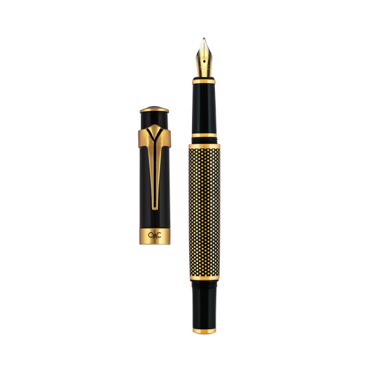 Valor Ebony Polka Dot Fountain Pen