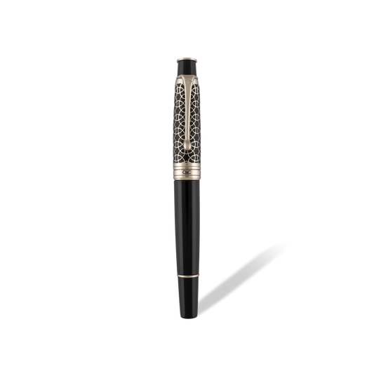 Royale Ebony Silver Fountain Pen