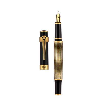 Valor Ebony X Hatch Fountain Pen