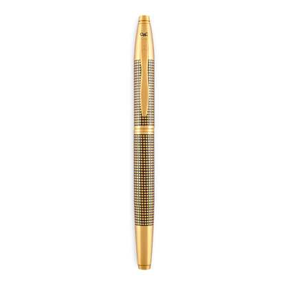 EFFEX ROLLER BALL PEN - EBONY X HATCH