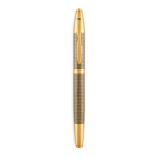 EFFEX ROLLER BALL PEN - EBONY X HATCH