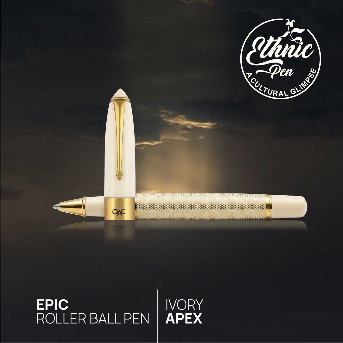 Epic Ivory Apex Roller Ball Pen