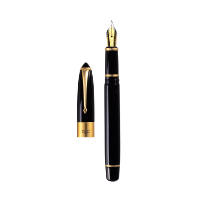 Epic Classic Fountain Pen Black Gold Diplomat