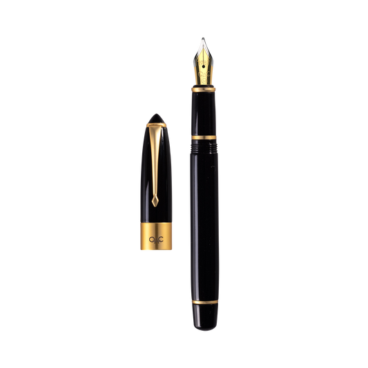 Epic Classic Fountain Pen Black Gold Diplomat
