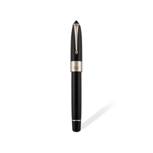 Epic Classic Fountain Pen Black Platinum Diplomat