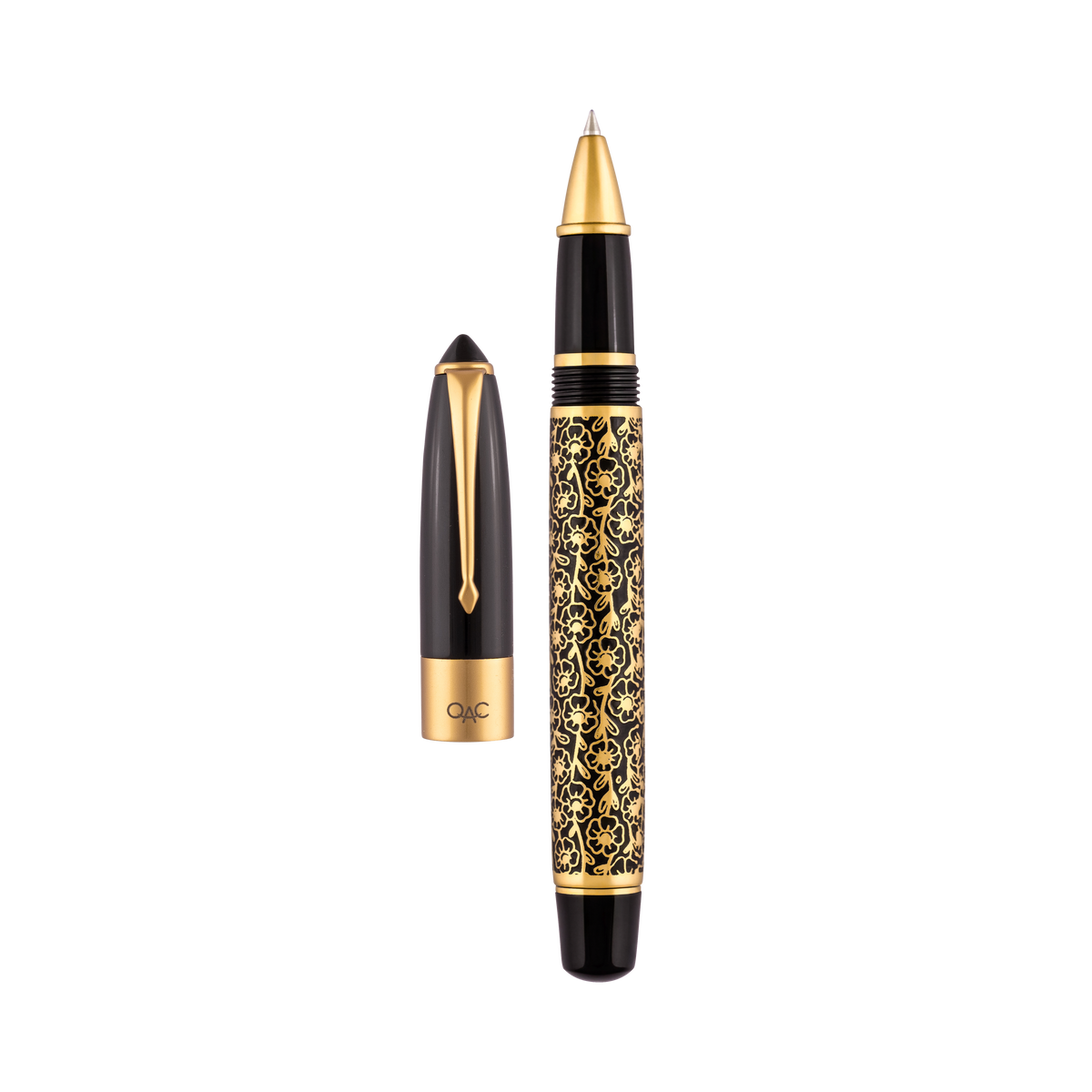 Epic Ebony Blossom Roller Ball Pen