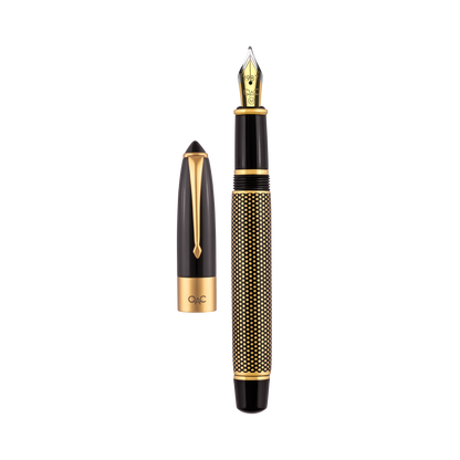 Epic Ebony Polka Dot Fountain Pen