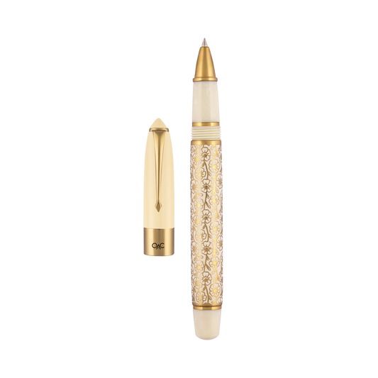 Epic Ivory Blossom Roller Ball Pen
