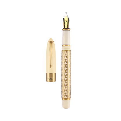 Epic Ivory Diamond Fountain Pen