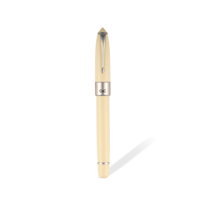 Epic Classic Fountain Pen Ivory Platinum Diplomat