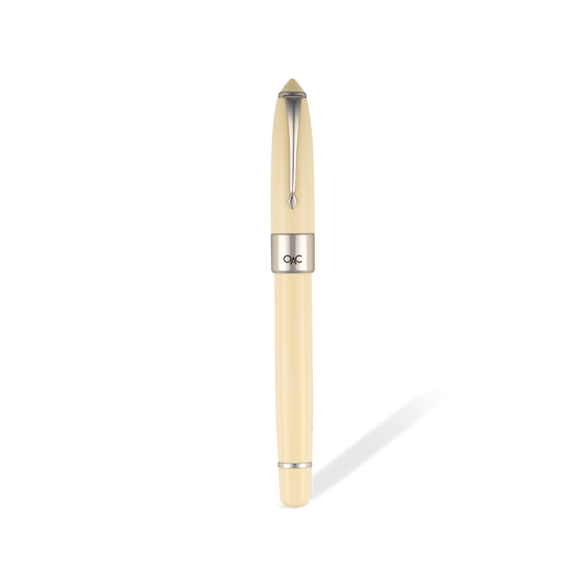 Epic Classic Fountain Pen Ivory Platinum Diplomat