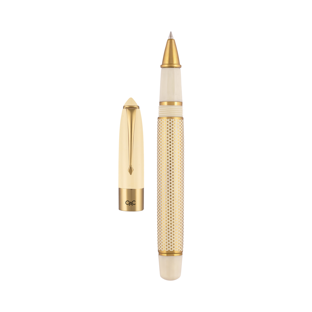 Epic Ivory Polka Dot Roller Ball Pen