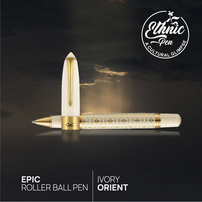 Epic Ivory Orient Roller Ball Pen