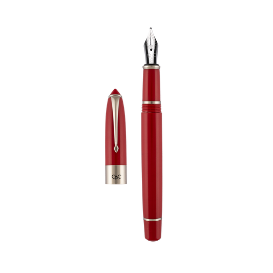 Epic Classic Fountain Pen Red Platinum Diplomat