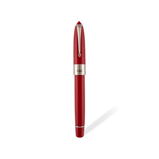 Epic Classic Fountain Pen Red Platinum Diplomat