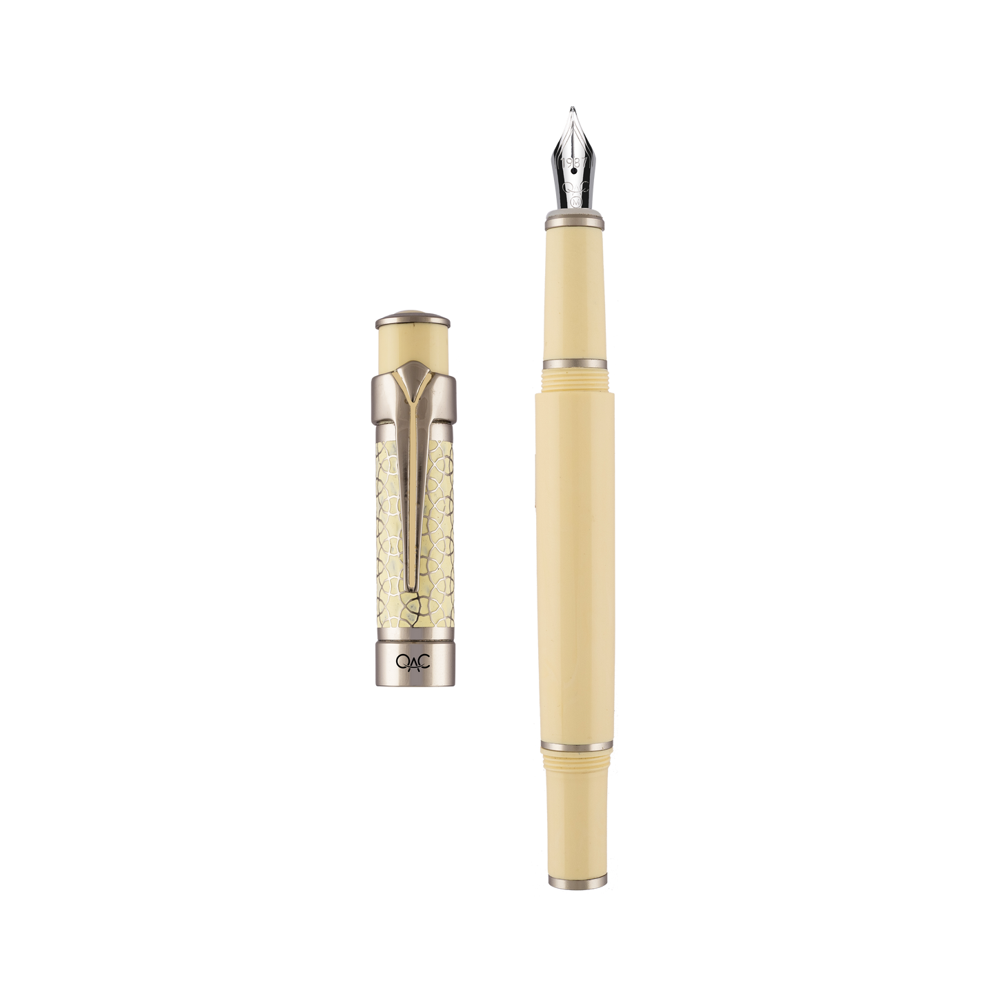 Valor Ivory Platinum Fountain Pen