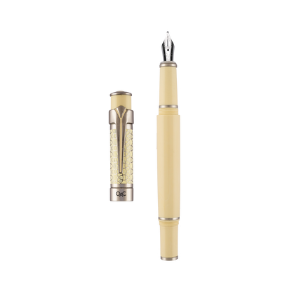 Valor Ivory Platinum Fountain Pen