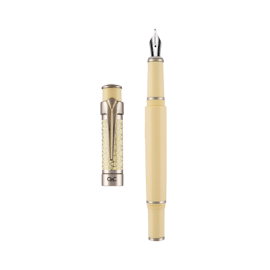 Valor Ivory Platinum Fountain Pen