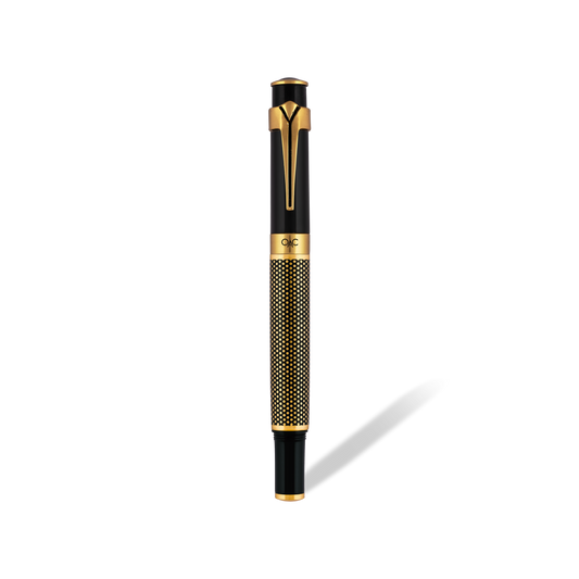 Valor Ebony Polka Dot Roller Ball Pen