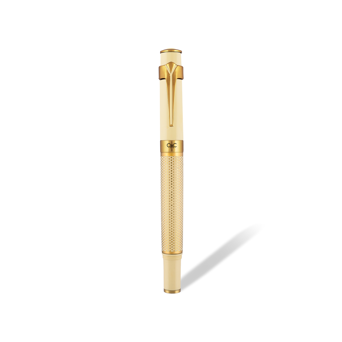 Valor Ivory Polka Dot Roller Ball Pen