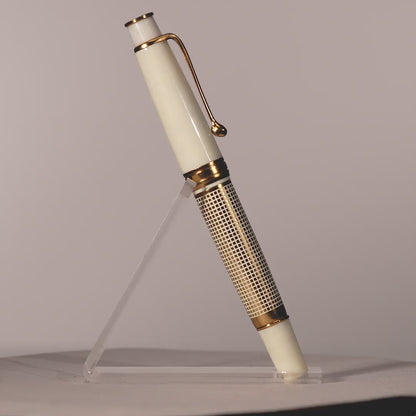 Royale Ivory X Hatch Roller Ball Pen