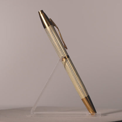 Effex Ivory X Hatch Roller Ball Pen