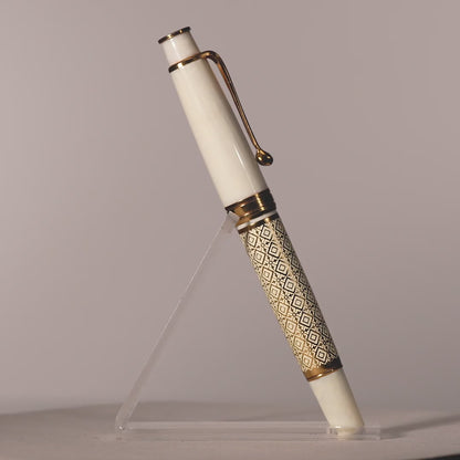 Royale Ivory Diamond Roller Ball Pen