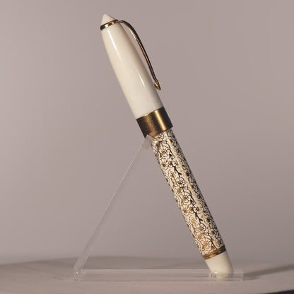 Epic Ivory Blossom Roller Ball Pen