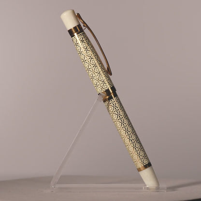 Tulip Ivory Diamond Roller Ball Pen