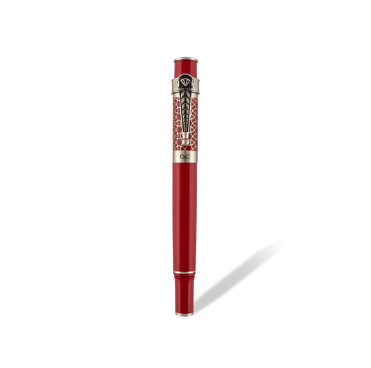Autograph Red Silver Roller Ball Pen