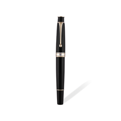 Royale Classic Fountain Pen Black Platinum Diplomat