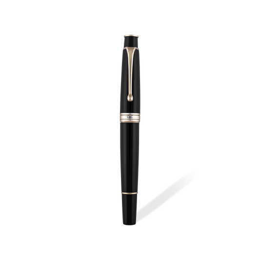 Royale Classic Roller Ball Pen Black Platinum Diplomat