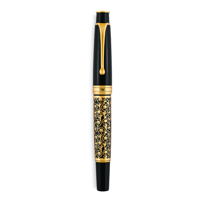 Royale Ebony Blossom Roller Ball Pen