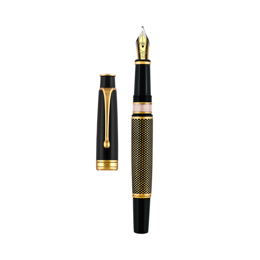 Royale Ebony Polka Dot Fountain Pen