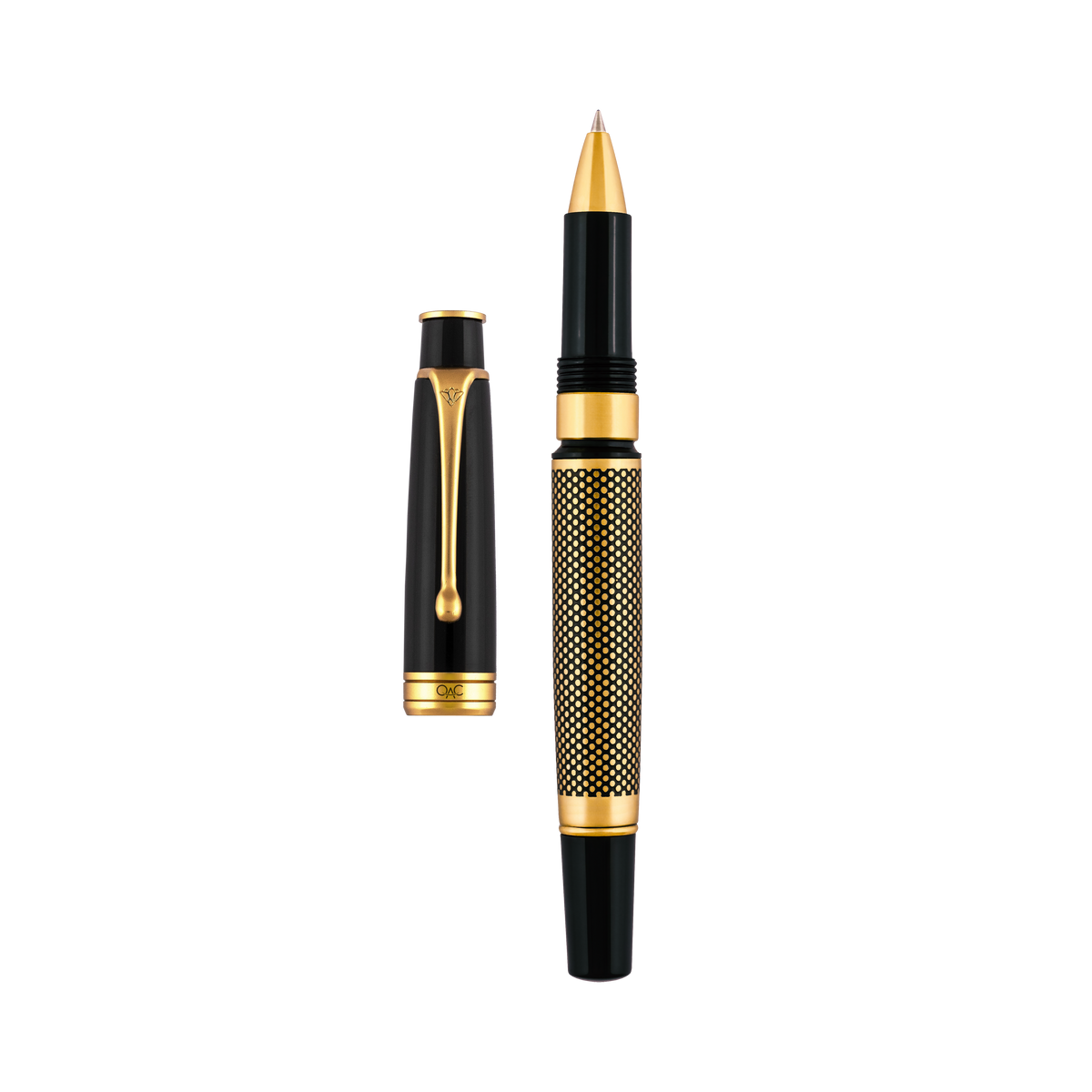 Royale Ebony Polka Dot Roller Ball Pen