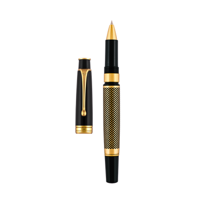 Royale Ebony Polka Dot Roller Ball Pen