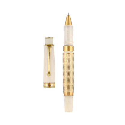 Royale Ivory X Hatch Roller Ball Pen
